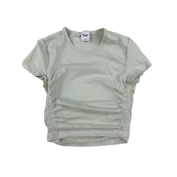 Tna - Aritzia Tna Malibu Cropped Tee in Mint Green - Picture 1 of 3